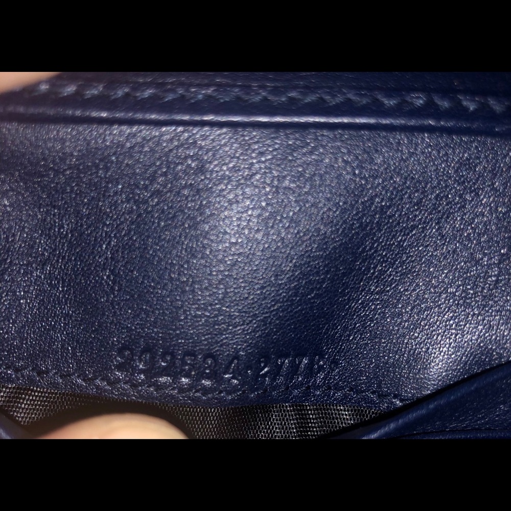 Men's Wallet: New Navy Blue Micro Leather 100% - Picture 6 of 8